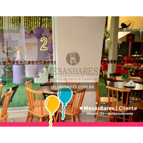 MesasBares | Cliente -Vila Pindorama - Buffet Eventos e Festas - Niterói - RJ